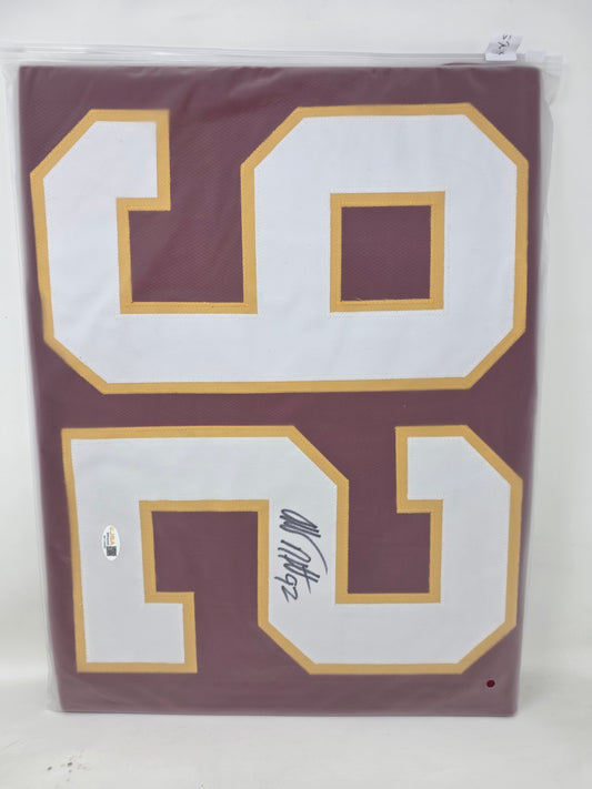 JERSEY AUTOGRAFIADO — ALBERT HAYNESWORTH #92 Washington Redskins · Certificado JSA Witnessed · Cert. WC134066