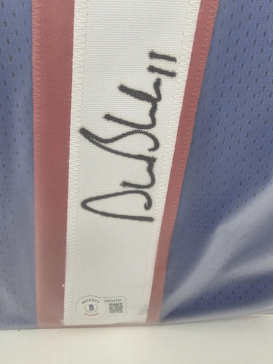 JERSEY AUTOGRAFIADO DE DREW BLEDSOE New England Patriots · #11 · Salón de la Fama de los Patriots