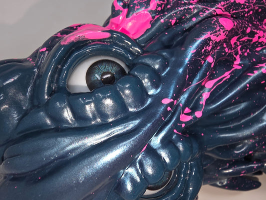 Hedorah — "Kōgai Kaijū" (公害怪獣) — CCP Artistic Monsters Collection (AMC) — Zanzenki — Cadmium Ver. Ojira Blue — Sofubi — Made in Japan