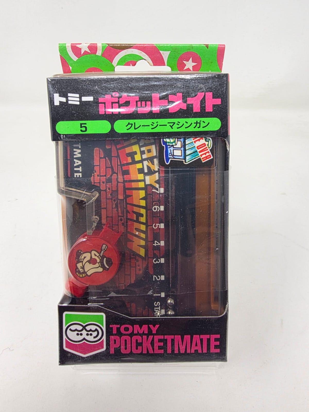 TOMY POCKETMATE — NO. 5 CRAZY MACHINGUN — TOMY JAPAN — 1975–1987 — MIB (Mint in Box)