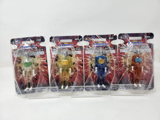 復刻版 初代ミクロマン — SET COMPLETO M101・M102・M103・M104 — George / Jack / Jesse / John — タカラアミューズメント 景品用 — 非売品 — Blisters Sellados × 4
