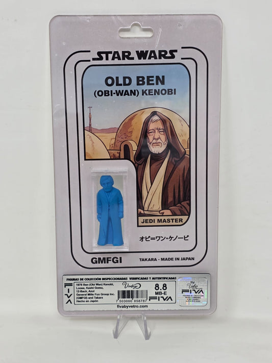 OLD BEN (OBI-WAN) KENOBI オビ=ワン・ケノービ Takara · Star Wars 12-Back Series · Keshi Gomu · Azul   |   1978, Japón