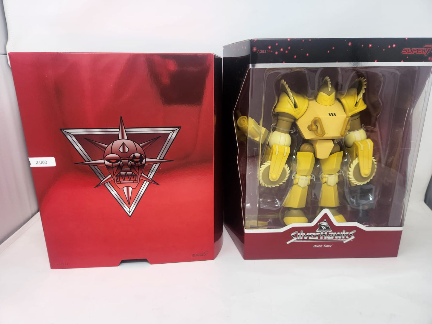 BUZZ-SAW — SILVERHAWKS — SUPER7 ULTIMATES! WAVE 1 — 8" FIGURA ARTICULADA PREMIUM — MIB CON SHIPPER BOX