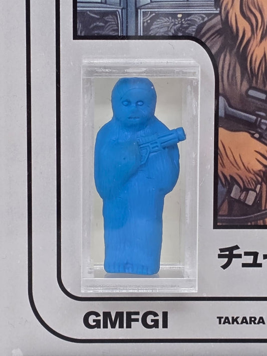 CHEWBACCA チューバッカ Takara · Star Wars 12-Back Series · Keshi Gomu · Azul   |   1978, Japón