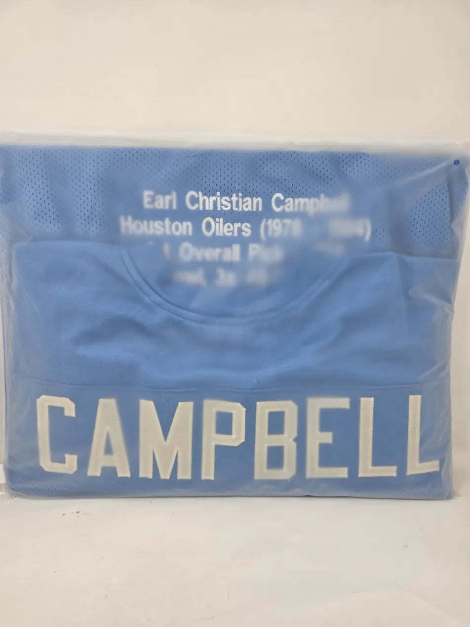 EARL CAMPBELL HOUSTON OILERS  ·  NO. 34  ·  JERSEY AUTOGRAFIADO Certificado TRISTAR Authentic