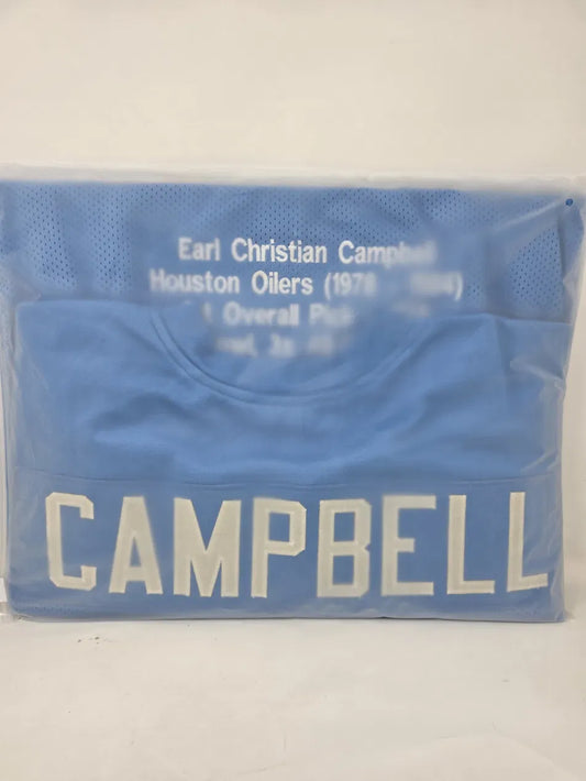 EARL CAMPBELL HOUSTON OILERS  ·  NO. 34  ·  JERSEY AUTOGRAFIADO Certificado TRISTAR Authentic