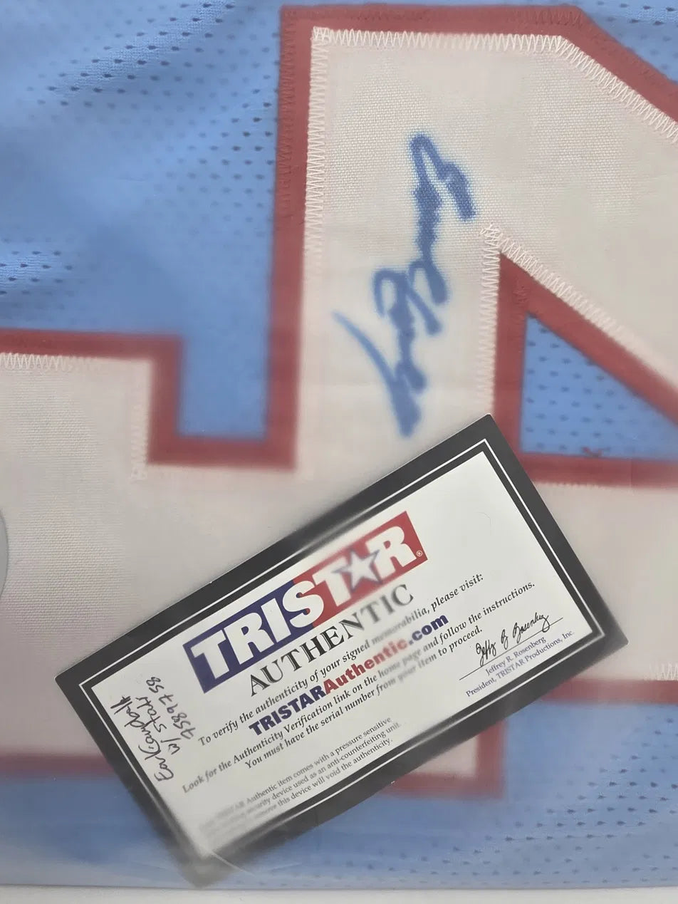 EARL CAMPBELL HOUSTON OILERS  ·  NO. 34  ·  JERSEY AUTOGRAFIADO Certificado TRISTAR Authentic