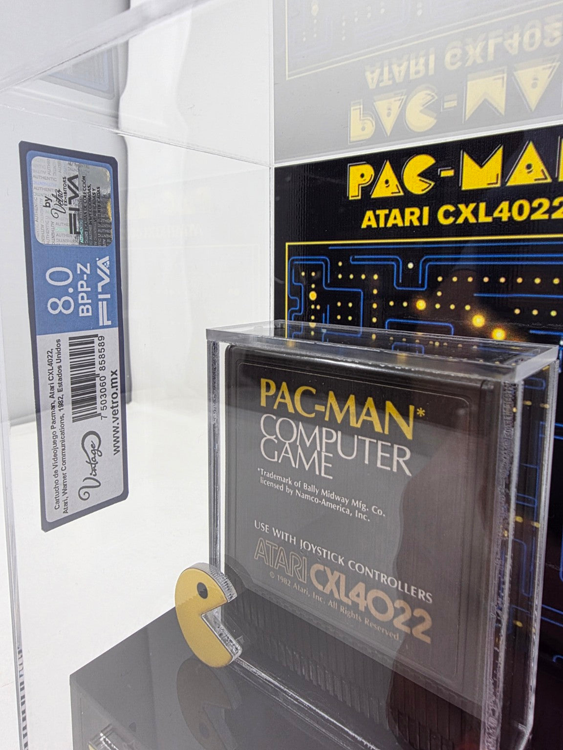 PAC-MAN COMPUTER GAME (ATARI CXL4022, 1982) - CERTIFICADA POR FIVA