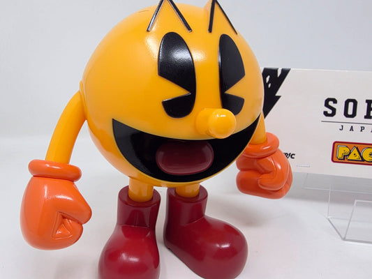 SOFVIPS × ELECTRIC TOYS — PAC-MAN — SOFUBI — JAPAN MADE — H150mm — ©Bandai Namco — 2025