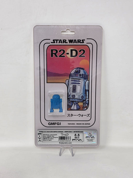 R2-D2 アールツーディーツー Takara · Star Wars 12-Back Series · Keshi Gomu · Azul   |   1978, Japón