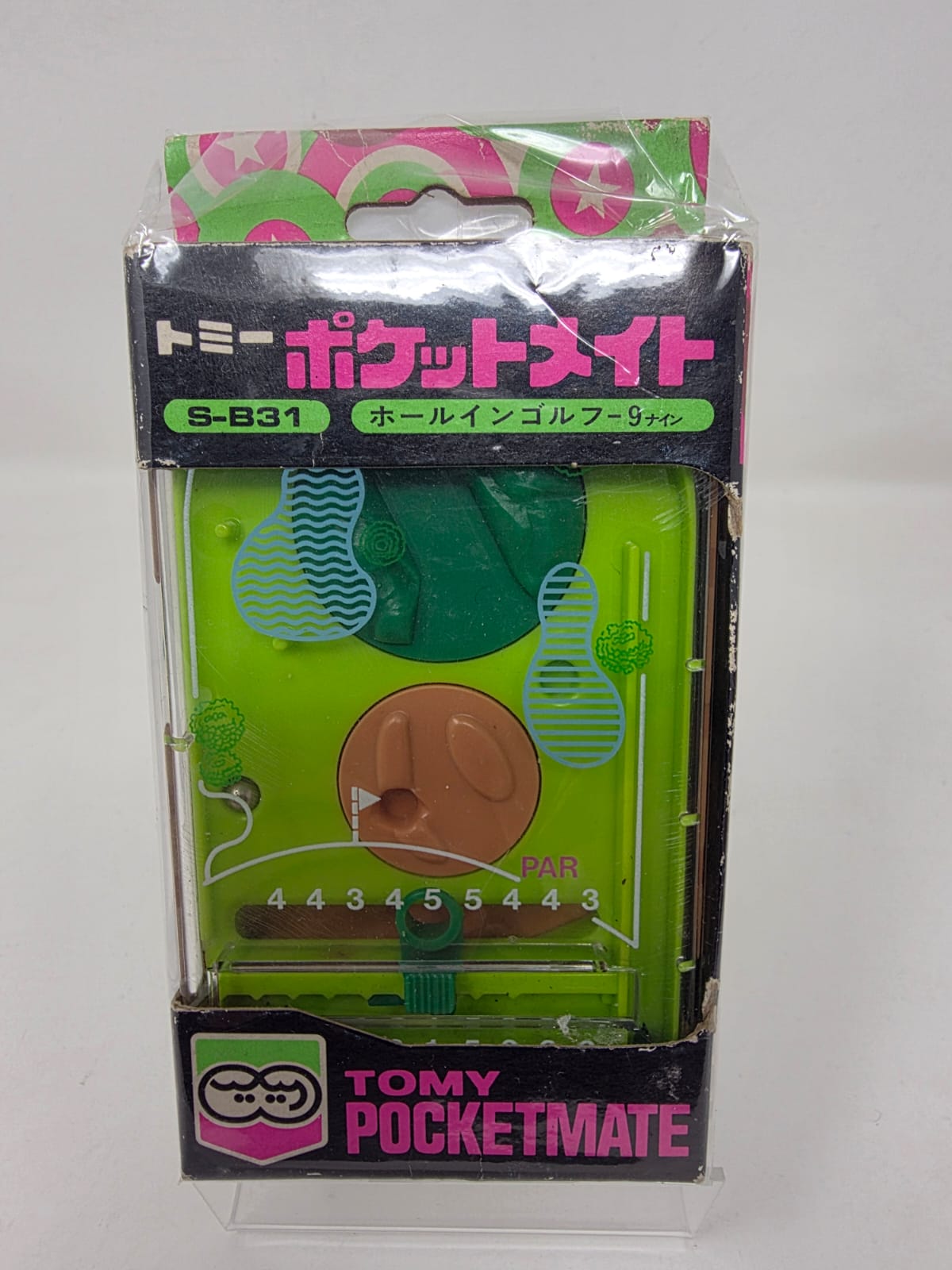 TOMY POCKETMATE — NO. S-B31 HOLE IN ONE GOLF  — TOMY JAPAN — 1975–1987 — MIB (Mint in Box)