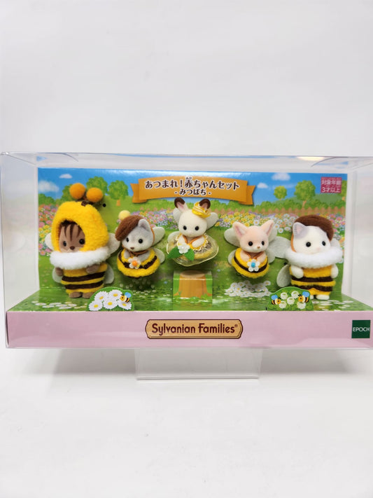 Sylvanian Families — あつまれ！赤ちゃんセット みつばち — Gather Baby Set Honeybee — Edición Exclusiva Tiendas y Online Oficial Japón, 2025 — Sellada