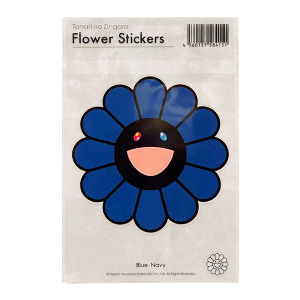 Blue × NavyFlower Stickers