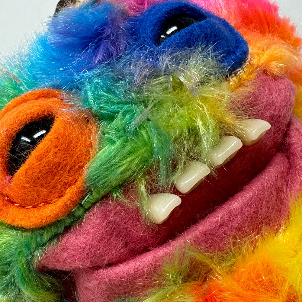 Fuggler Monster Plush Keychain - Funny Ugly Rainbow