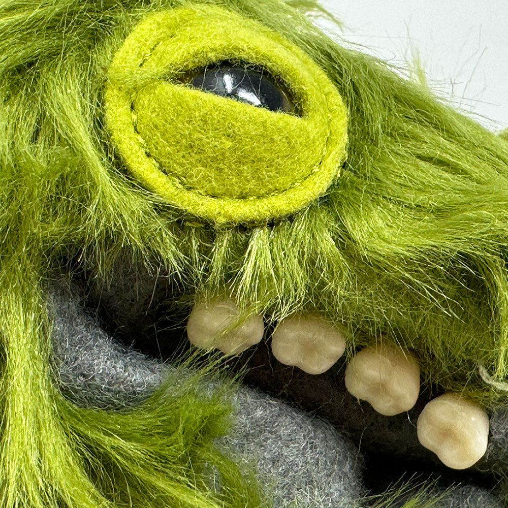 Fuggler Monster Plush Keychain - Funny Ugly Green