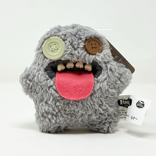 Fuggler Monster Plush Keychain - Funny Ugly Gray