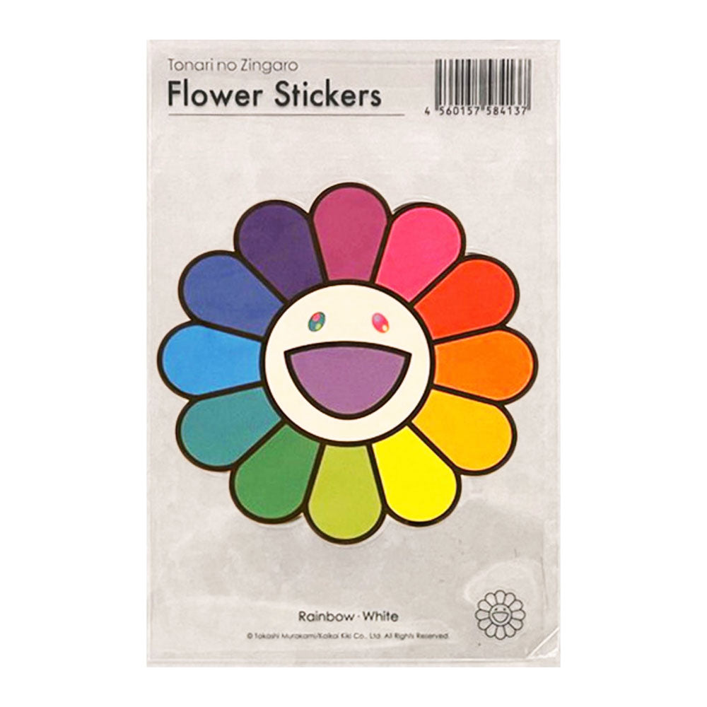 Rainbow × WhiteFlower Stickers